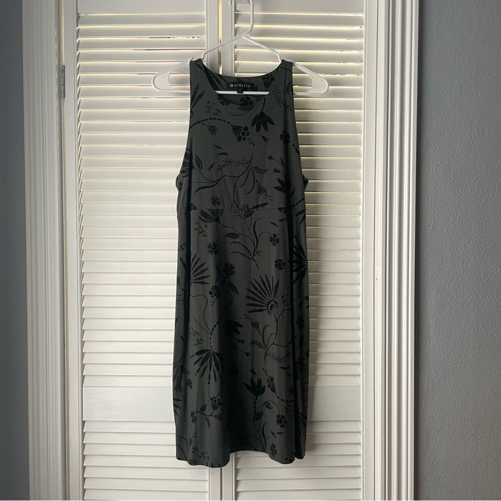 Athleta Santorini Printed High Neck Dress